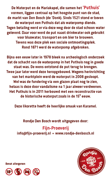 Ontdek de smaak van Den Bosch Fles Het Puthuis Rondje Den Bosch 