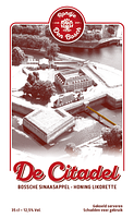 Rondje Den Bosch De Citadel Honing Sinaasappel likorette etiket voorzijde