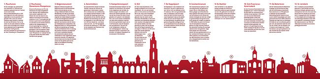 Skyline folder binnenzijde Rondje Amersfoort