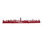 Amersfoort skyline horizontaal in hout of acryl in de kleuren rood wit of zwart
