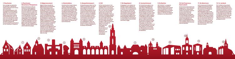 Skyline folder binnenzijde Rondje Amersfoort