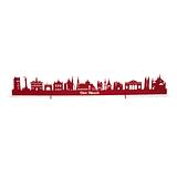 Den Bosch ('s-Hertogenbosch) skyline horizontaal in hout of acryl in de kleuren rood wit of zwart