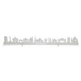 Den Bosch ('s-Hertogenbosch) skyline horizontaal in hout of acryl in de kleuren rood wit of zwart
