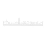 Utrecht skyline horizontaal in acryl in de kleur wit