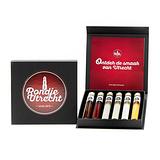 Rondje Utrecht 6 smaken Likorette Proefset Rondje Utrecht Miniaturen proefset 12 smaken Likorette: Werkspoor Spoorpunt, Makke Jannen Kastanje, Sint Maarten Koffie, Leugenaarsbank Mokka, Gerrit Rietveld Beukennoot, Cupfighters Kersen, De Inktpot Drop, Oudegracht Chocolade, Piekenkermis Nougat, Verborgen RijkDOM Karamel, Vrolijke noot Hazelnoot, De Zes Vaatjes Crème Brulée Fijn-Proeverij Rondje Nederland