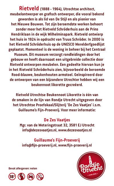 Sint Maarten Koffie likorette Rondje Utrecht, Ontdek de smaak van Utrecht Miniatuur Rondje Utrecht likorette likeur Werkspoor Spoorpunt, Makke Jannen Kastanje, Sint Maarten Koffie, Leugenaarsbank Mokka, Gerrit Rietveld Beukennoot, Cupfighters Kersen, De Inktpot Drop, Oudegracht Chocolade, Piekenkermis Nougat, Verborgen RijkDOM Karamel, Vrolijke noot Hazelnoot, De Zes Vaatjes Crème Brulée Fijn-Proeverij Rondje Nederland