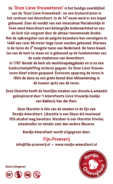 Onze Lieve Vrouwetoren achterzijde Rondje Amersfoort