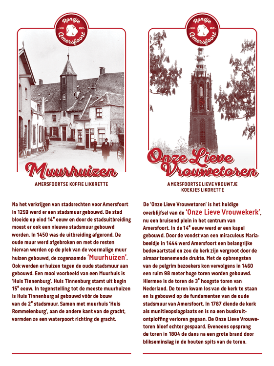 folder Rondje Amersfoort Muurhuizen & Onze Lieve Vrouwentoren