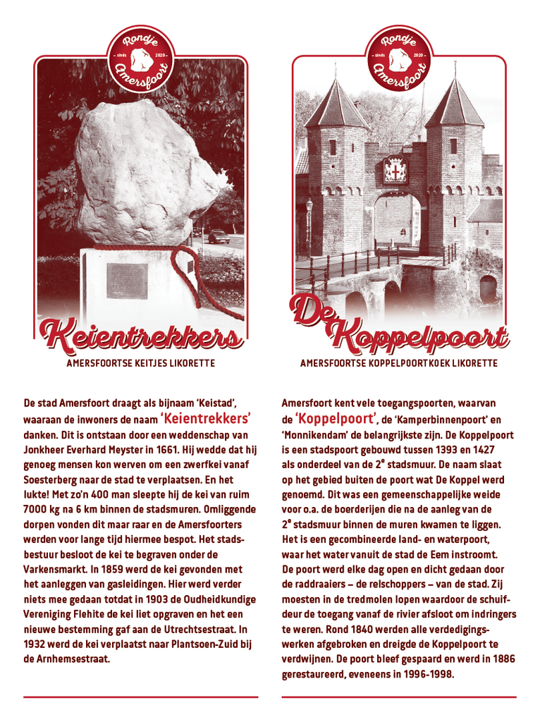 folder Rondje Amersfoort Keientrekkers & Koppelpoort