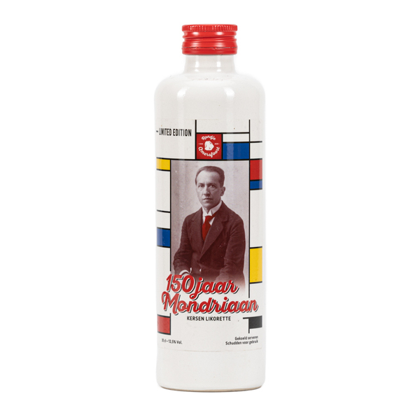 Rondje Amersfoort 150 jaar Piet Mondriaan Limited edition kersen likorette Fijn-Proeverij Rondje Nederland